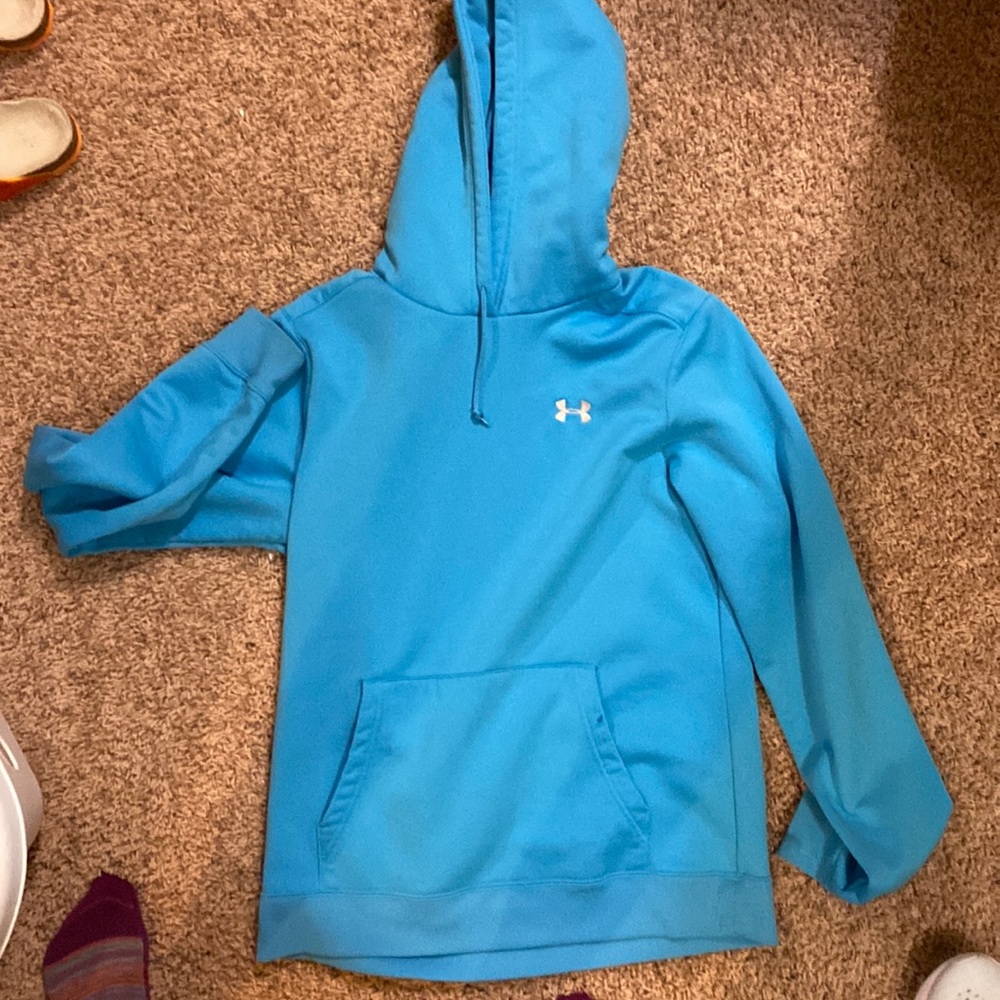 Blue under armor sweatshirt